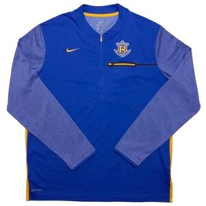 NIKE Rollins College Tars 1/2 Zip Pullover Sweater Jacket Blue Men's Large L
